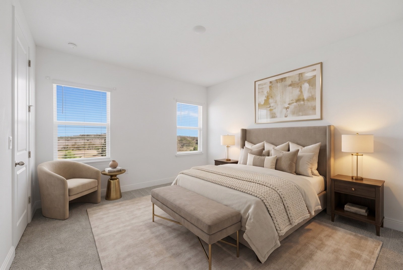 Bedroom after virtual staging